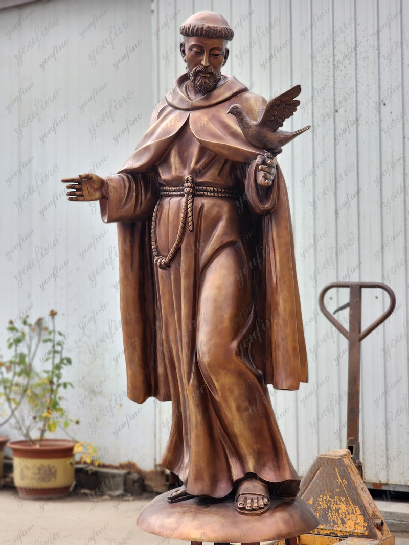 St Francis garden statue (5)